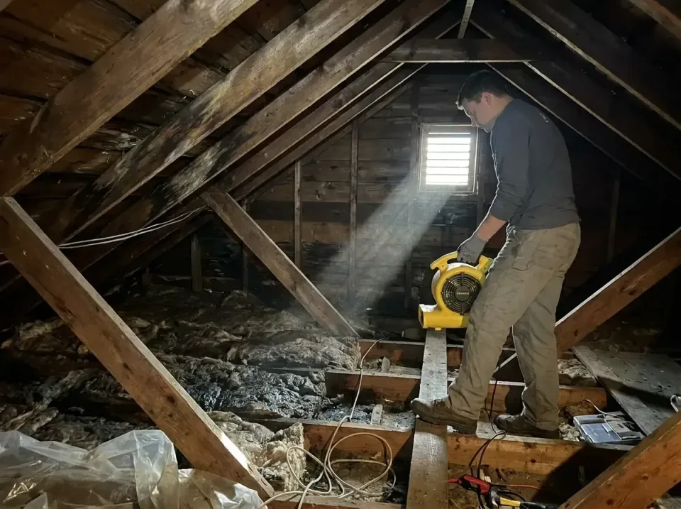 attic-water-damage-drying-proc-007 — frequently asked questions, Emergency Water Extraction & 24/7 Flood Response in Prinevi…